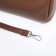Baget bag with zipper, brown color