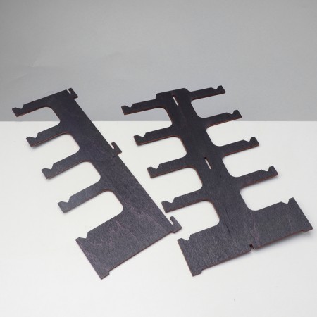 Eco -point stand “Eco” 5 seats, 14.5 × 12 × 28cm, plywood, dark color-5