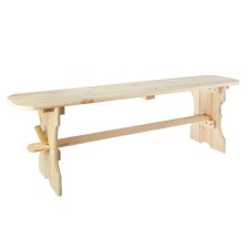 Wooden shop of pine, oval 