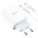 Network charger Hoco C97A, USB, Type-C, 20 W, Type-C-Type-C, 1 m, white