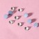 Thermocleic “cone” rhinestones, glass, ss16, d = 4 mm, 100 pcs, white color