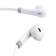 Headphones Ergolux ELX-WHP02-C01, wired, inserts, microphone, jack 3.5mm, 1.2m, white