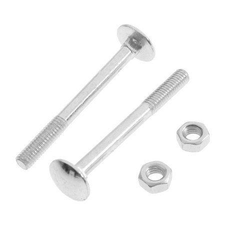 Furniture bolt Element, Din603, 6x60 mm, with a nut, galvanized, on a blist 6 pcs.-2