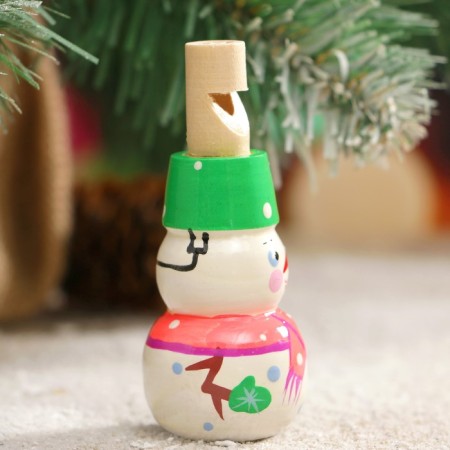Snipm "Snowman", 3x7 cm, mix, manual painting-4