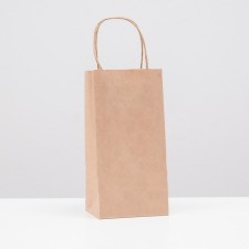 Package Crafts without print, round handle 12 x 8 x 24 cm