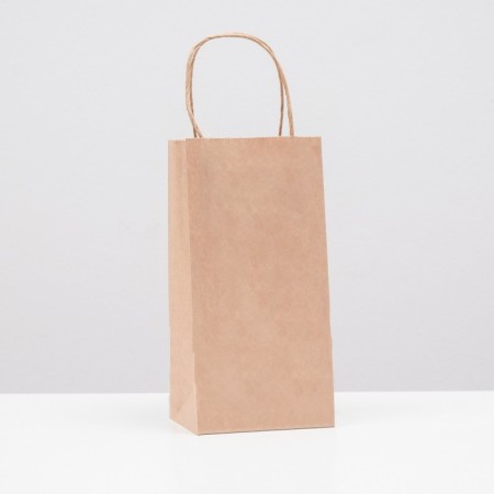 Package Crafts without print, round handle 12 x 8 x 24 cm