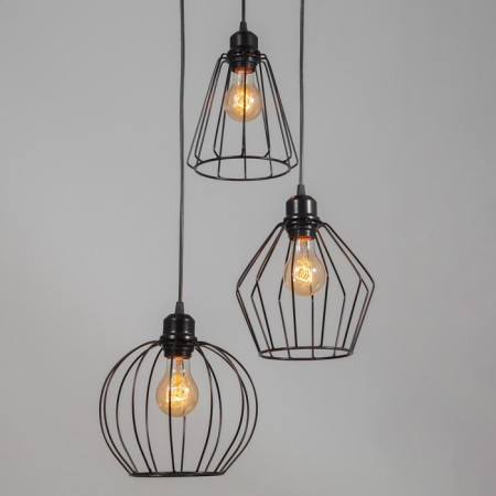 Bayerlux lamp "Batista" 3x40W E27 Black 37x37x90cm-2