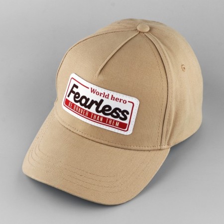 Women's cap Fearless, beige color, rr 56-2