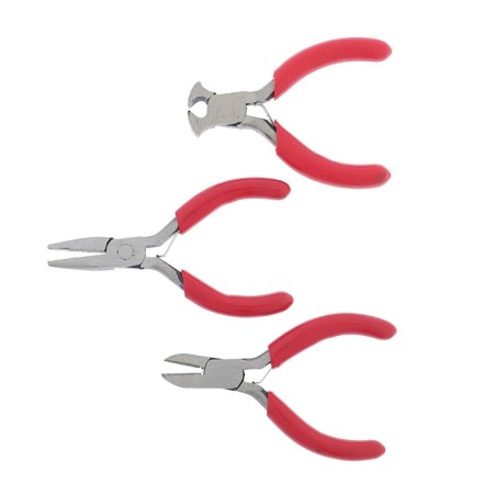 A set of scrap instruments, skeletons, long -horneds, ticks, rubberized handles, 80 mm-1