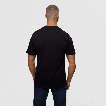 T -shirt male, black color/print mix, size 2xl-5