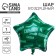 Shard foil star 18 "Strong, reliable!", Green color