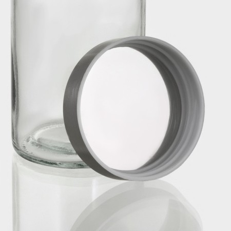 Glass Bank for bulk products with a premium metal cover, 700 ml, 20 × 8 cm-2