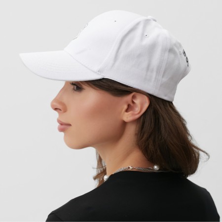 Women's cap Minaku "Love" Color White, rr 56-58-1