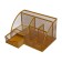 Chancellery trifles stand Calligrata, 7 departments, mesh, metal, black