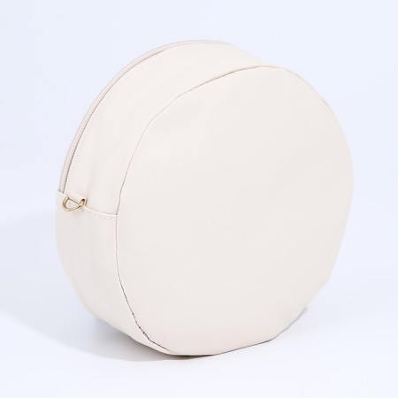 Bag Cross-Bodi with a zipper, white color-1