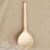 A spoon is half -bastard, without painting, milling milling, 19 × 6 cm