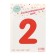 Foil ball 32 "Number 2", individual packaging, red color