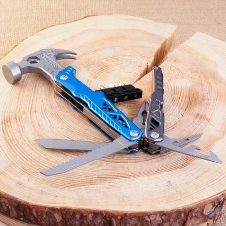 Multitul 13V1 with pliers and hammer, blue-1