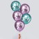 Latex ball 12 "Unicorn" 50 pcs. Chrome