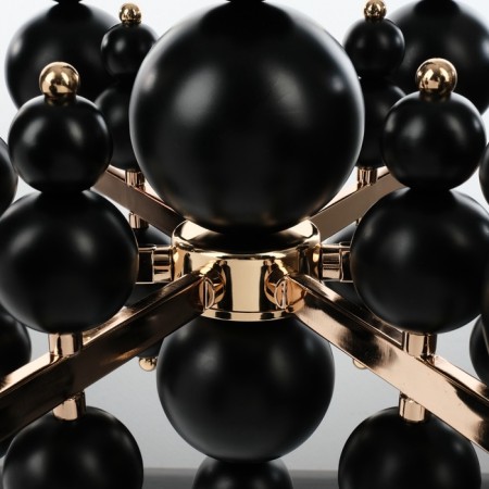 Siena chandelier 6he14 40W black and gold 60x60x117 cm-7
