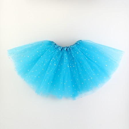 Carnival set "Princess" 3 objects: skirt, rim, rod, color of blue-1
