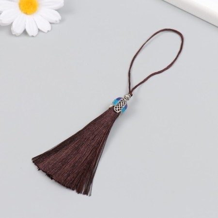Decor for creativity textiles "The brush of the padishah" topics. Brown set 2 pcs 9x1 cm-2