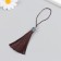 Decor for creativity textiles "The brush of the padishah" topics. Brown set 2 pcs 9x1 cm