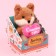 Soft toy "Fox in love"