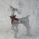 LED figure "Deer", 30 × 60 × 12 cm, metal, 220 V, glow of white