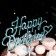 Topper "Happy Birthday", blue, with a bow, give beautifully