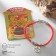 Bracelet-reinforcing “red thread” one coin, color black silver, 20 cm