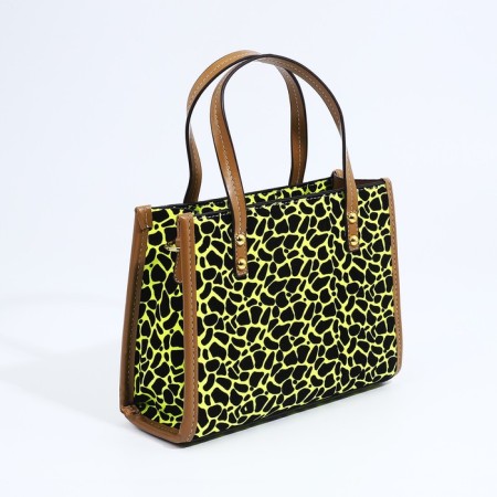 Bag Female Tout with zipper, green color-1