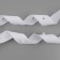 Braid with buttons, 25-25-50 mm, 17 mm × 45 ± 1 m, white color