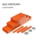 Galvanized flowerbed, 3 tiers, d = 60–100–140 cm, h = 45 cm, orange, greengo