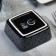 Ceramic ornament sauce, 8.5 x 8.5 x 3.5 cm, black color