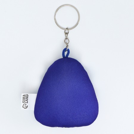 Key keychain soft "snake in the egg", blue, for the New Year-3