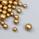Decor for creativity plastic "Balls. Matte gold" d = 3-8 mm, set 10 grams
