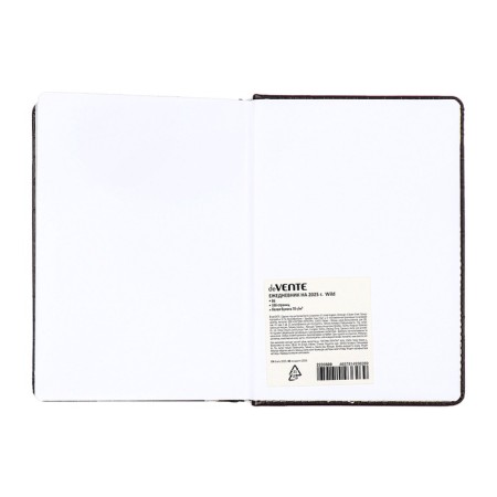 Dated diary 2025, Devente. Flag, B5 168 sheets, Devente. Wild, a solid cover to leatzers with foam rubber, perforation, liesse, block 70 g/m2, brown-13