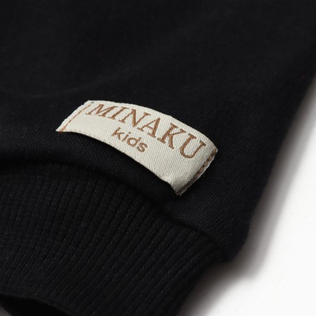 Kit for children (jumper, trousers) minku color black, height 68-74 cm-7