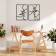 Decoration wall -mounted for the interior, a panel on a wall of wood "kiss", 2 modules