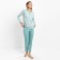 Female homemade set (jumper/pants), olive color, size 52