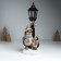 Souvenir Polystone Light "Hedgehogs in winter outfits at the lamppost" 12.5x10.5x31.5 cm