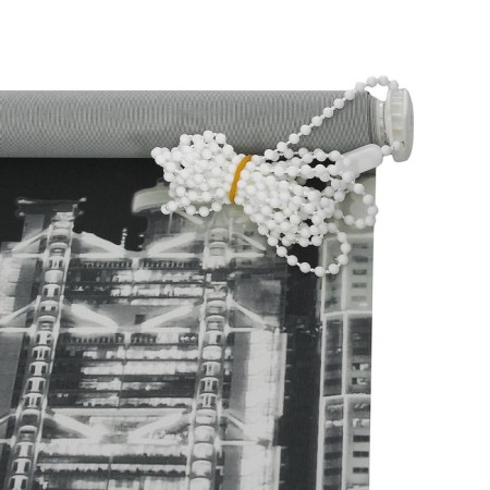 Rolled curtain 60 x175 cm "City", black and white color-2