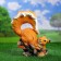 Garden figure "Squirrel with a fluffy tail" 15x27x32cm