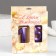 Candle in the cake anniversary "line" (set 2 in 1), number 15 /51, purple metallic, 6.5 cm
