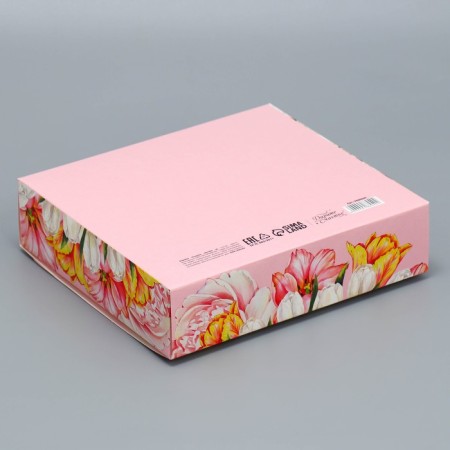 Gift box, packaging, "beloved teacher", 20 x 18 x 5 cm-5