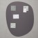 Wall mirror, rotary, 50x63 cm, with 3 plates