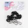 A chain for a bag, plastic, with carbines, 23 × 17 mm, 30 cm, black/silver color