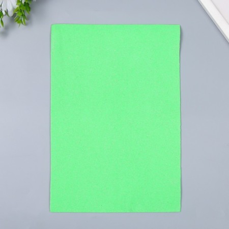 Foamiran "neon shine - light green" 2 mm format A4 (set of 5 sheets)-3
