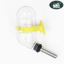 Drill for rodents with a metal nose, 60 ml, transparent with yellow mount